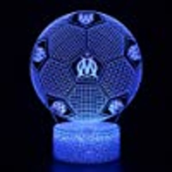 Tarjous Paras jalkapallon muotoinen 3D-optinen illuusio älykäs 7-värinen led-merkki