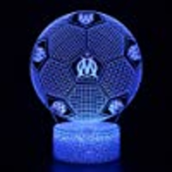 Tilbud Bedste fodboldform 3d optisk illusion smart 7 farve led nig