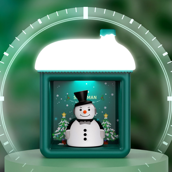 Snow House Night Light, Winter Snowman Hut juledekorat