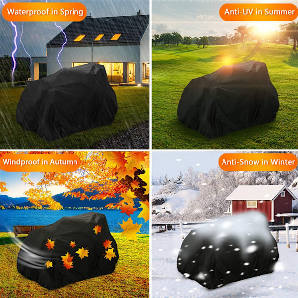 Riding Lawn Mower Cover Vanntett Traktor Cover Passer Til Dekk Opp Til
