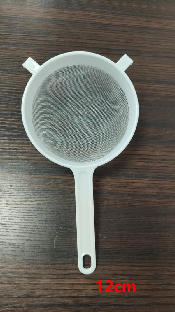 7 cm, (hvit) Rund nylon mesh plast sil