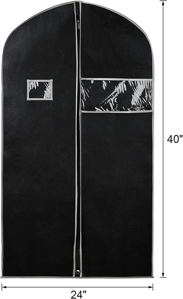 Kostymväska, Set med 5 plaggväskor för hängande kläder, Kostymväskor (100*60cm)