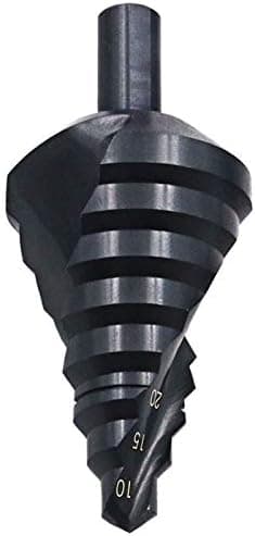 HSS Trinbor Bits 10-45mm Spiral Flad, Trekant Skaft Nitril