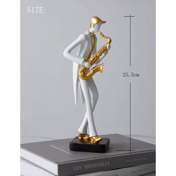 Amoy-Art Musiker Figur Musik Skulptur Statue Musik Dekoration M