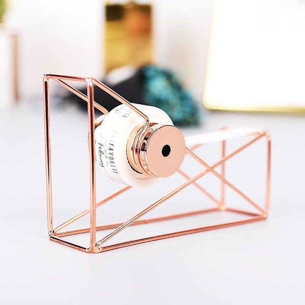 Rosegullfarget tapekutter Washi tape oppbevaringsorganisator kutter St