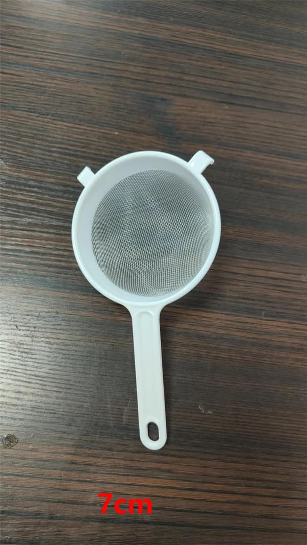 7 cm, (vit) Rund nylonnät plast sil