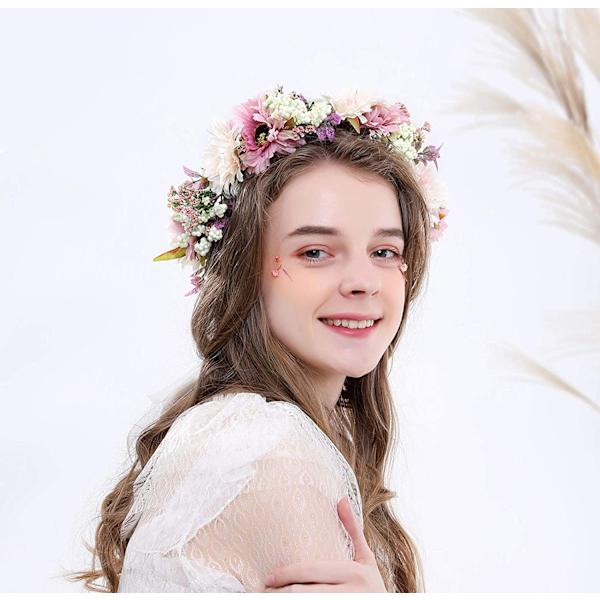 Blomsterkrone Blomsterkrans Hodebånd Hårkrans Hårgirlander Flo