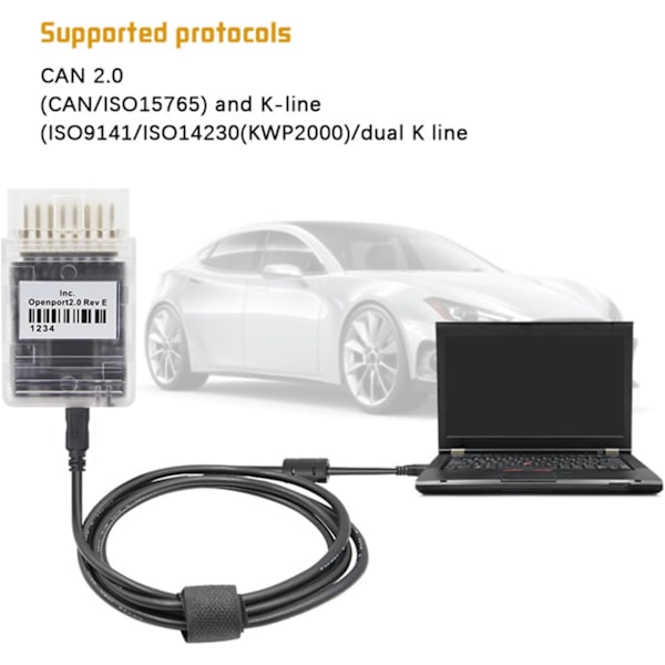 Toimiva Online Full Chip Tactrix Openport2.0 Auto Chip Tuning -työkalukaapelilla Skanneri Auton Ohjelmisto Diagnostiikkatyökalu Auto
