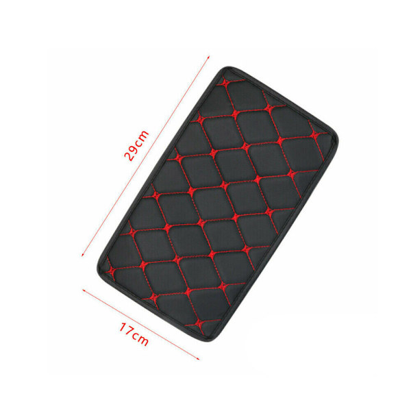 1× Bilarmrest Pad Cover Center Console Box PU Läderkudde