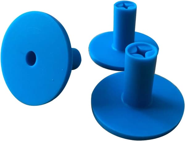 Gummigolfteehållare (blå) Set med 5 färger