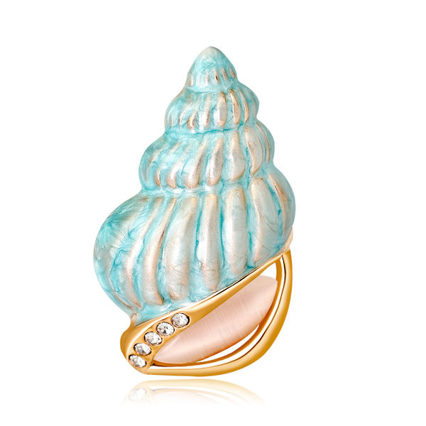 Conch-knapper broche, skjortepin-knapper, sikkerhedsnål, forhindrer utilsigtet eksponering