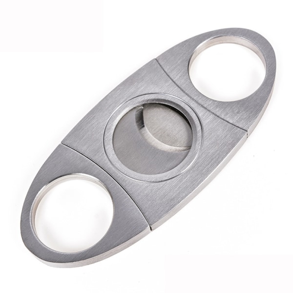 Stainless steel cigar cutter scissors, double sharp blades for c