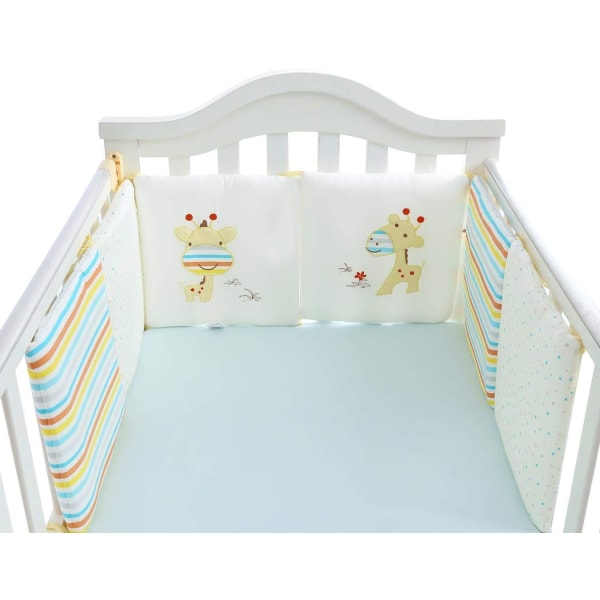 6 stk Bed Edge Nest Hovedbeskyttelse Baby Seng Bumpers 30x30cm Baby