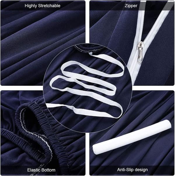Stretch Sofa Cover Universal Sofa Protector Couch Cover med Pil