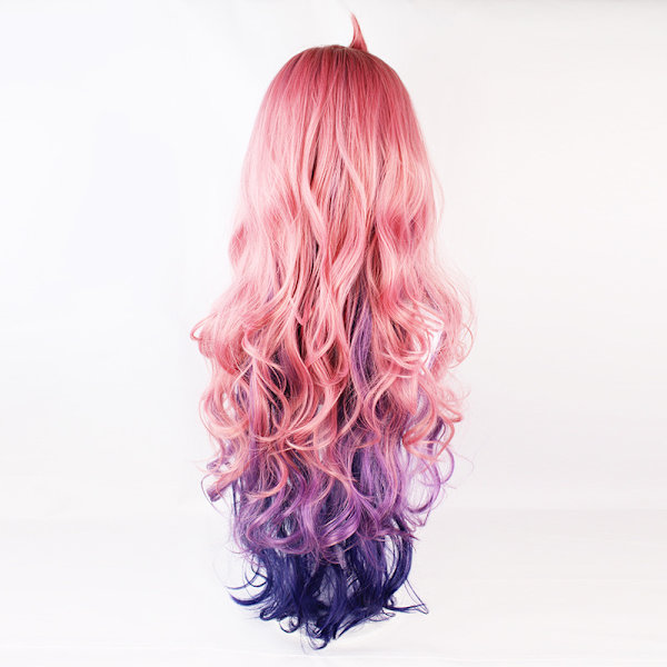 Pink Evolution Sininen Violetti Lolita Pitkä Kiharainen Hiustappi Hevoshäntä C