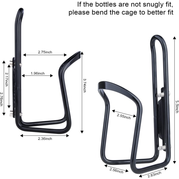 Lettvekts sykkelvannflaskeholder i aluminiumlegering for