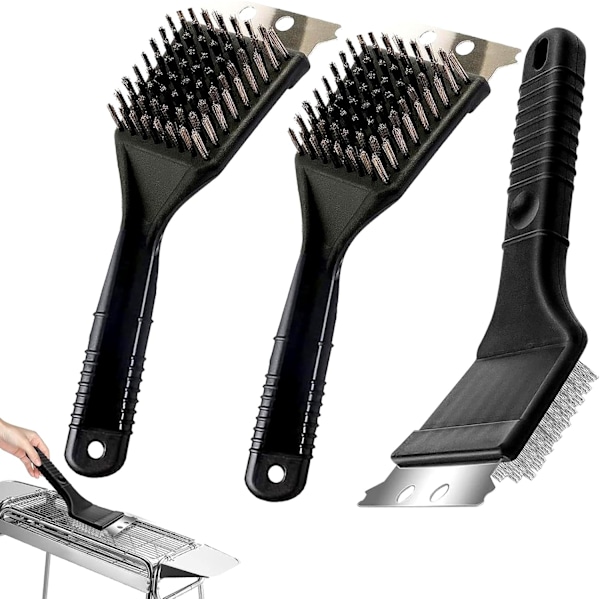 Pieces Barbecue Brush, Barbecue Brush, BBQ Cleaning Brush, Grill Brush, 3 in 1 BBQ Brush, Cleaning Tool with Scraper, fo