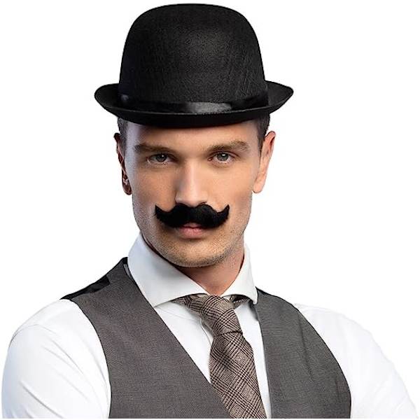 Aikuisten pyöreä hattu musta