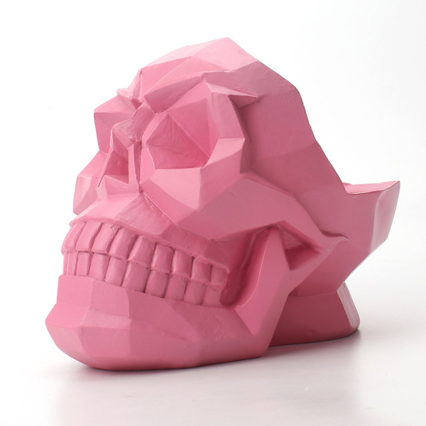 Pink farve-kreativt kranium skrivebord småting TRIM op boks horro