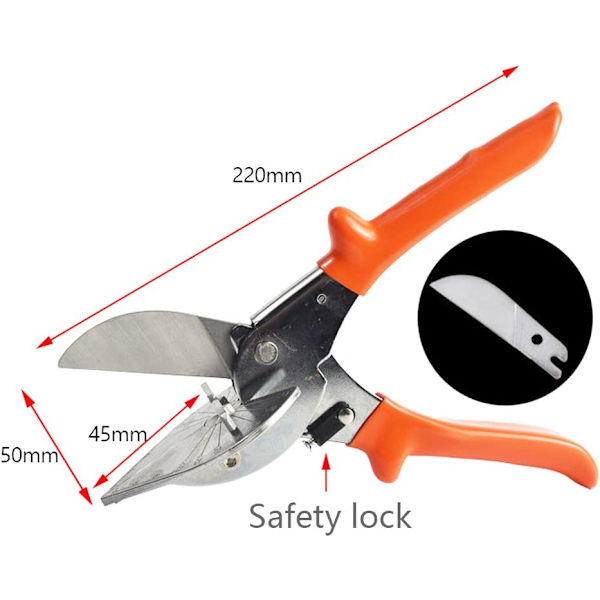 Skærende samlings-tang have saks multi-vinkel saks PVC po