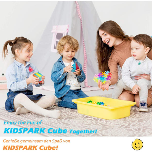 Speed ​​Cube Set 2x2 3x3 4x4 Pyramid Magic Cube, Smooth Stickerle