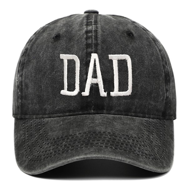 Justerbar kasket baseball cap Far hat sort DAD