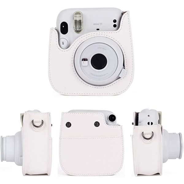 2Pieces (White) Leebotree kameraveske Kompatibel med Instax Mini