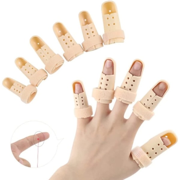 5ST Gummi Fingerbandage Fingerskydd Finger Splint Finger