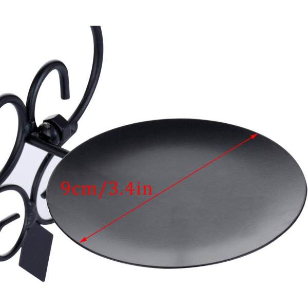 Set med 2 ljuslyktor Ljusstake Väggmonterad Metall Ljus