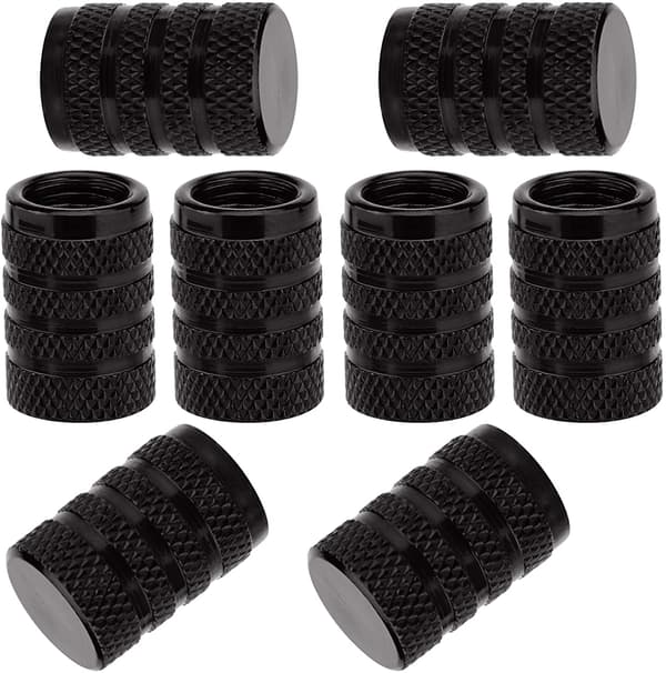 8 st däckventilskaftlock, universella aluminiumdäckventilskaftlock med