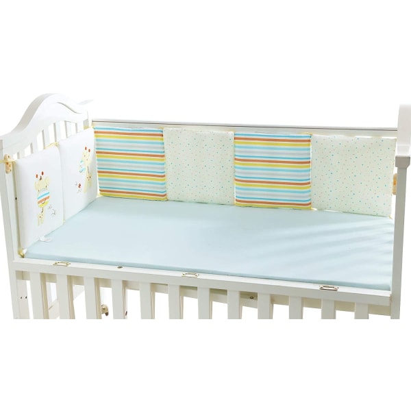 6 stk Bed Edge Nest Hovedbeskyttelse Baby Seng Bumpers 30x30cm Baby