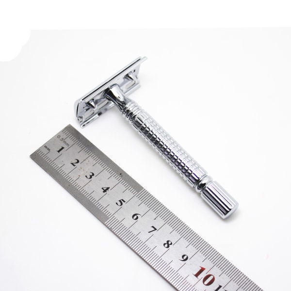 Plastfri sikkerhedsskraber | Metal dobbeltkant barbermaskine | Lord Razor