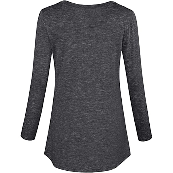 Dame Button Side Maternity Robe Amning Top XXL Sort