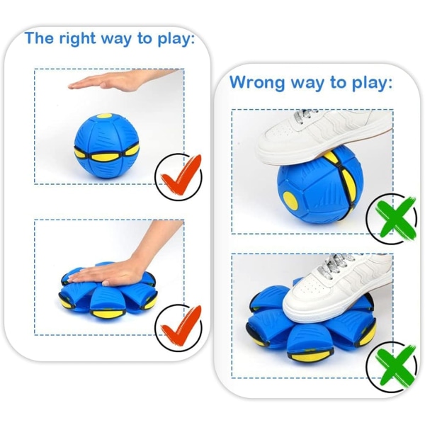 Hundefrisbeebold-blå, frisbeeboldhundelegetøj, magisk frisbeebold T