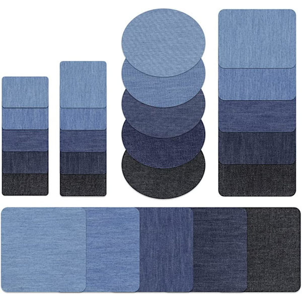 25 kappaletta silitysdenim-paikkoja, denim-kangaspaikka silitysdenim