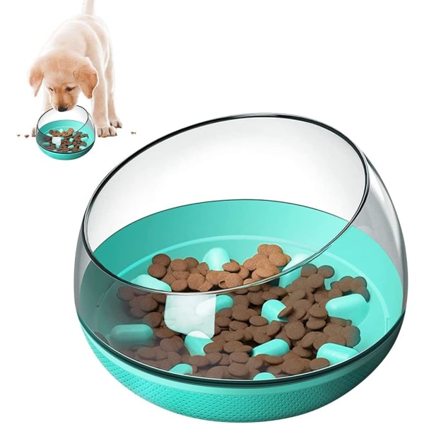 Slow Feeder Dog Bowl, Interactive Pet Bowl, Non-Wavy Lines for Me