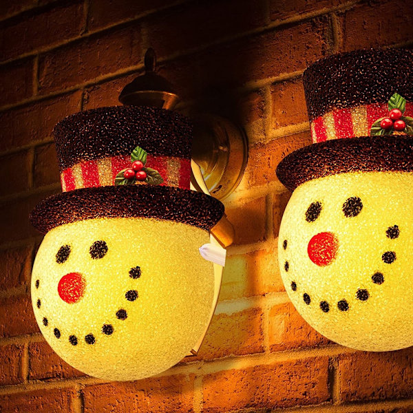 Snögubbe jul veranda lampskärm Snögubbe utomhus lampskärm