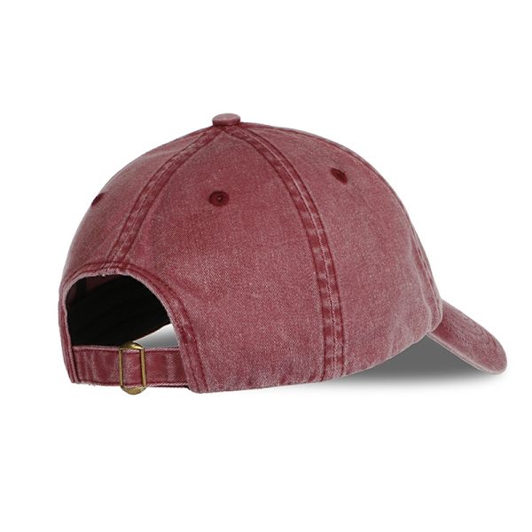Vasket haj broderet baseball cap (sort), Polo stil klassi