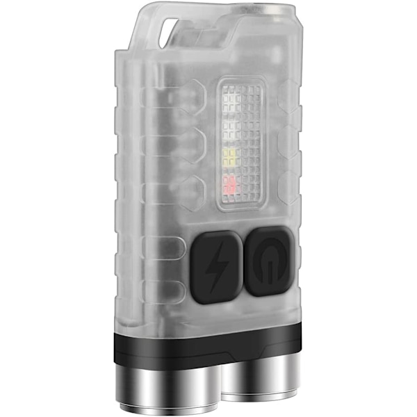 V3 Mini Oppladbar Lommelykt Led Lommelykt Kraftig 900 Lumen wit