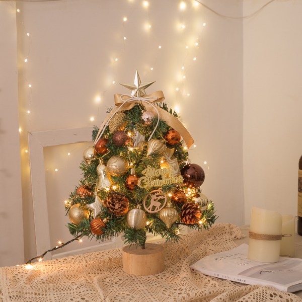 Juletræ lille træ Julepynt forsyninger mini pac