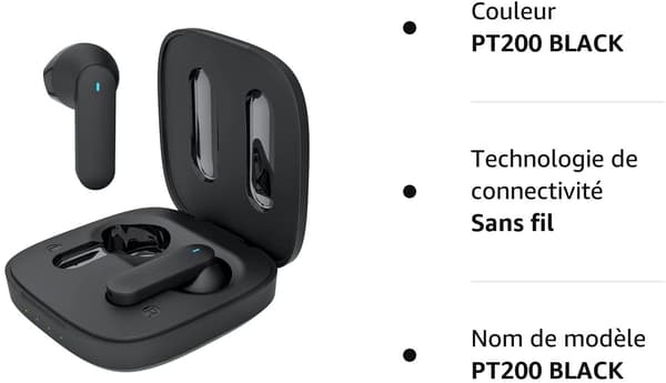 Bluetooth-hodetelefoner 5.3 Vanntett Ørepropper Smart Control Bluetoo