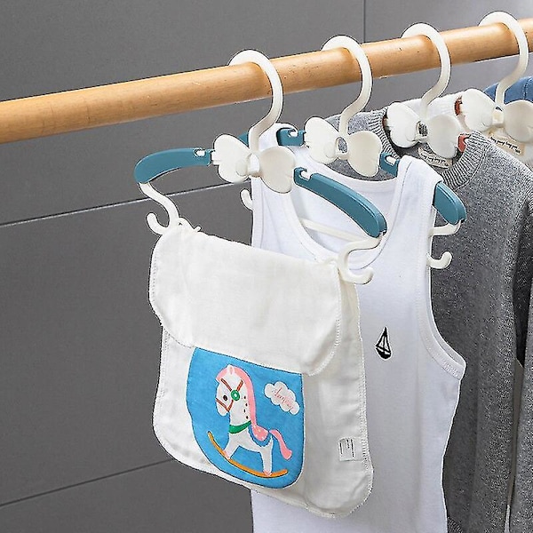15 st Kinderkläder Kleiderbügel Teleskopständer Tragbare