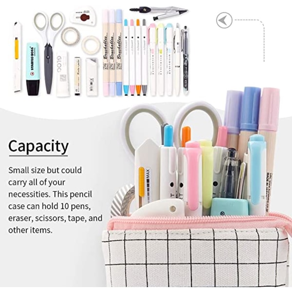 Blyantpennveske, Blyantboks, Organizer, Stor Oppbevaring for Bullet Journal