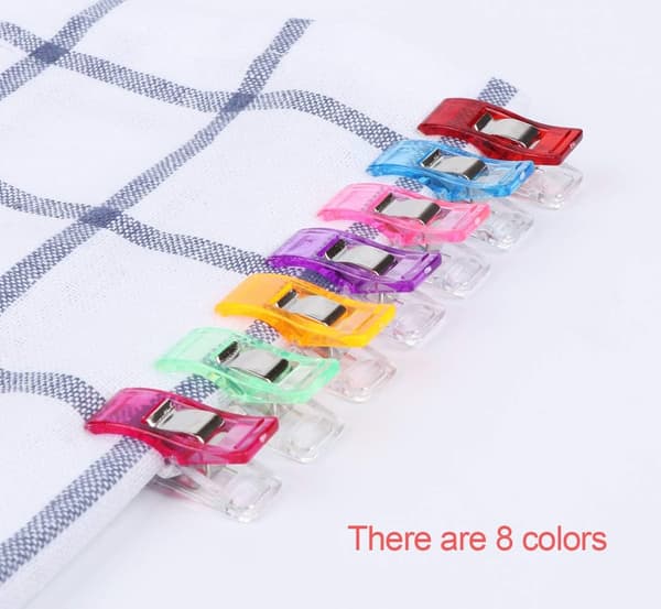 3,1*1,1*1,8CM Sett med 20 stk klips plast klips for binding Sewi