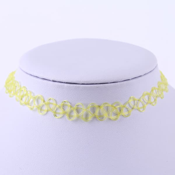 12-pack Chokers/Halsband - One Size Gul One Size
