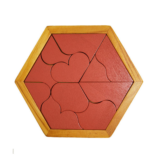 Træ Tangram Puslespil til Børn og Voksne Udfordrende Puslespil