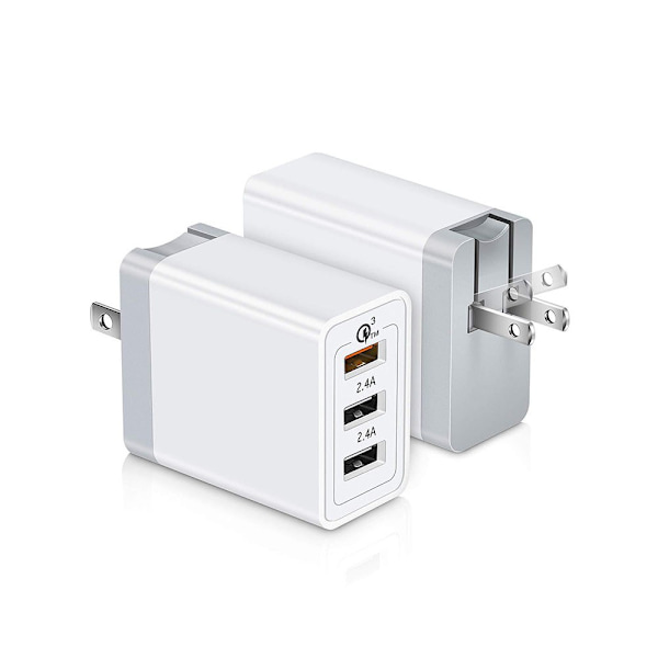 USB multi-port oplader QC3.0 hurtigopladningshoved 2.4A du