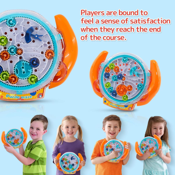 Mielipalapelit 3–8-vuotiaille lapsille (oranssi), 3D-labyrinttipalapeli lapsille,