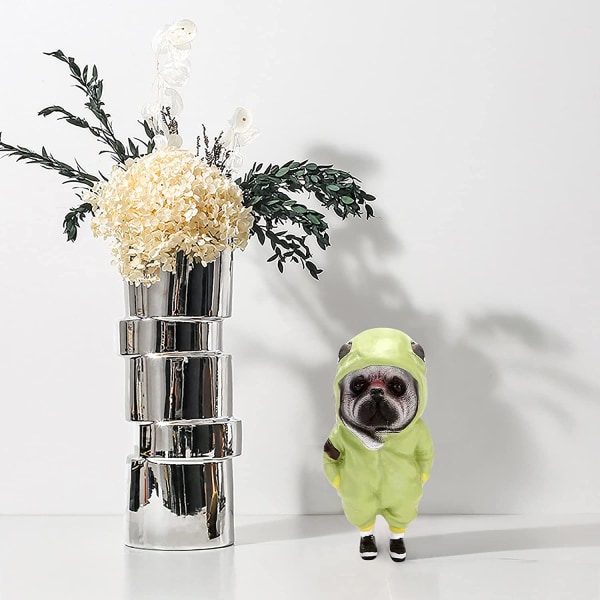 Chihuahua Hund Figur Statuette Plastik Dyr Figurer Hjem Indretning