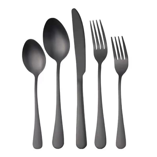 Sorte teskeer teskeer, mini rustfrit stål kageskeer, is